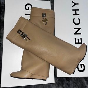 Givenchy shark lock pant boots worn only twice. AUTHENTIC